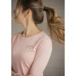 T-shirt Techty Honey Manches Longues - Rose Pâle